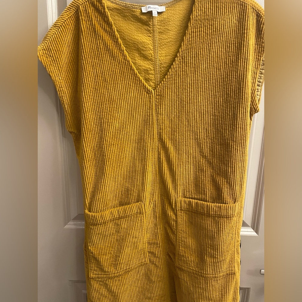 Madewell corduroy shift dress
